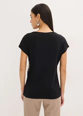 T-shirt • noir/sable clair/camel • Boutique bonprix