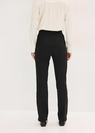 Pantalon taille extensible en bengaline • noir • Boutique bonprix