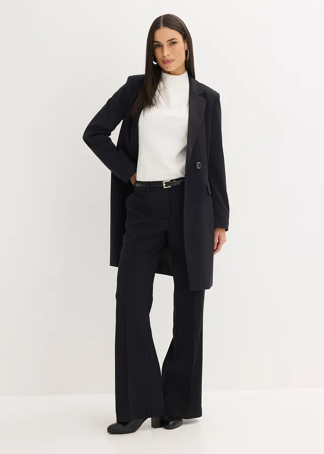 Pantalon flared • zwart • product-page.page-title-suffix