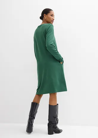 Shirtjurk in A-lijn van viscosemix • donkergroen • bonprix online shop