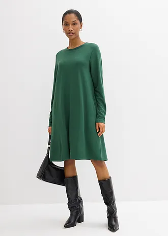 Shirtjurk in A-lijn van viscosemix • donkergroen • bonprix online shop