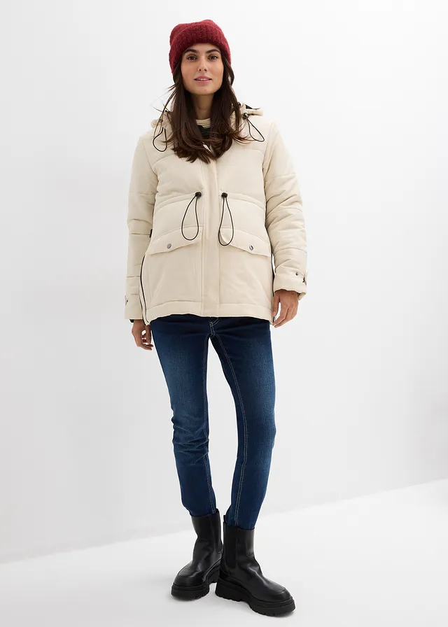 Parka de grossesse 6-en-1 avec gilet polaire détachable • beige/noir • product-page.page-title-suffix