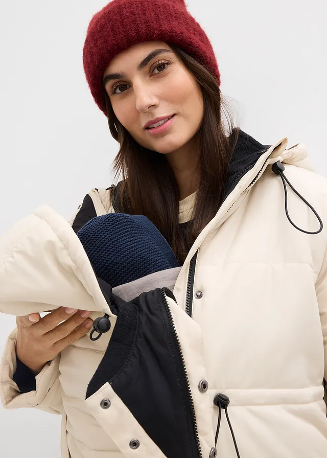 Parka de grossesse 6-en-1 avec gilet polaire détachable • beige/noir • product-page.page-title-suffix
