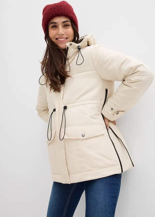 Parka de grossesse 6-en-1 avec gilet polaire détachable • beige/noir • product-page.page-title-suffix