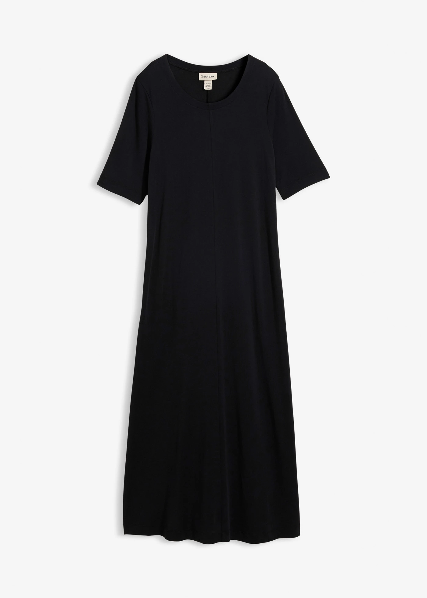 Maxi jurk van zachte modalmix • zwart • bonprix online shop