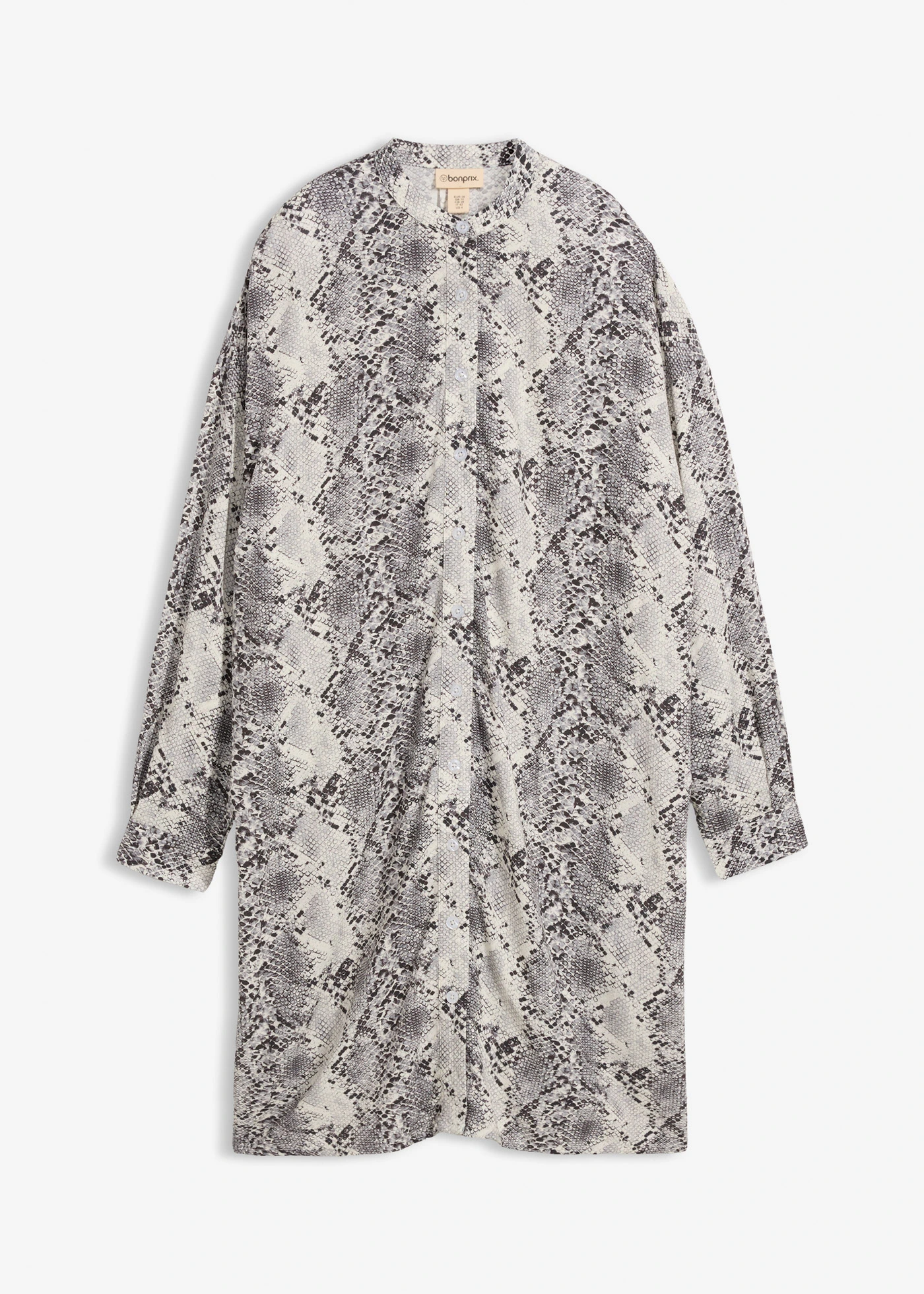 Jurk van soepele viscose • zwart-wit slangenprint • bonprix online shop