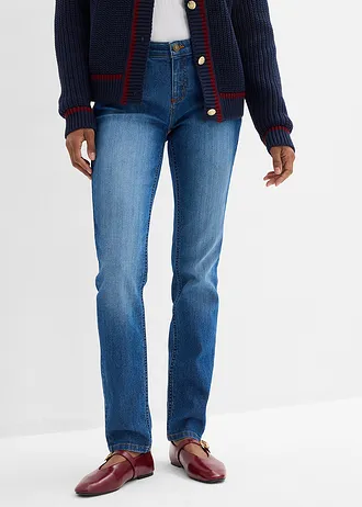 Blugi skinny Mid Waist, stretch, culoare: albastru uzat