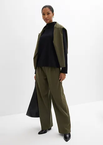 Colshirt van biologisch katoen, Kleur: zwart