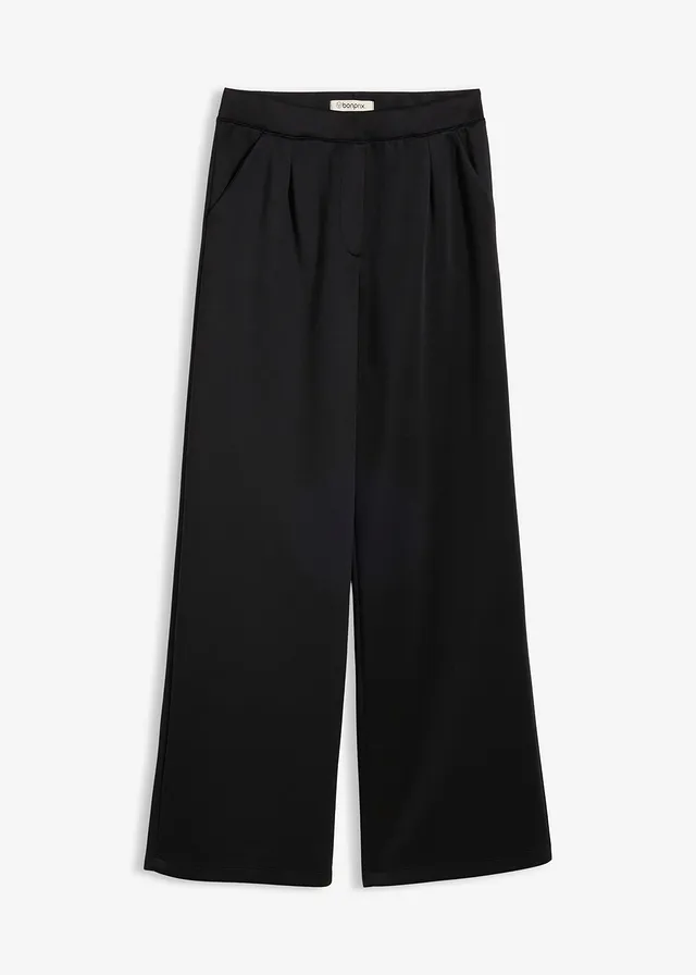 Pantalon sweat confortable et fluide • noir • Boutique bonprix