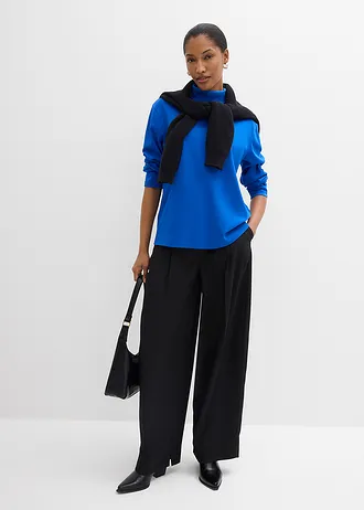 Colshirt van biologisch katoen, Kleur: arctisch blauw