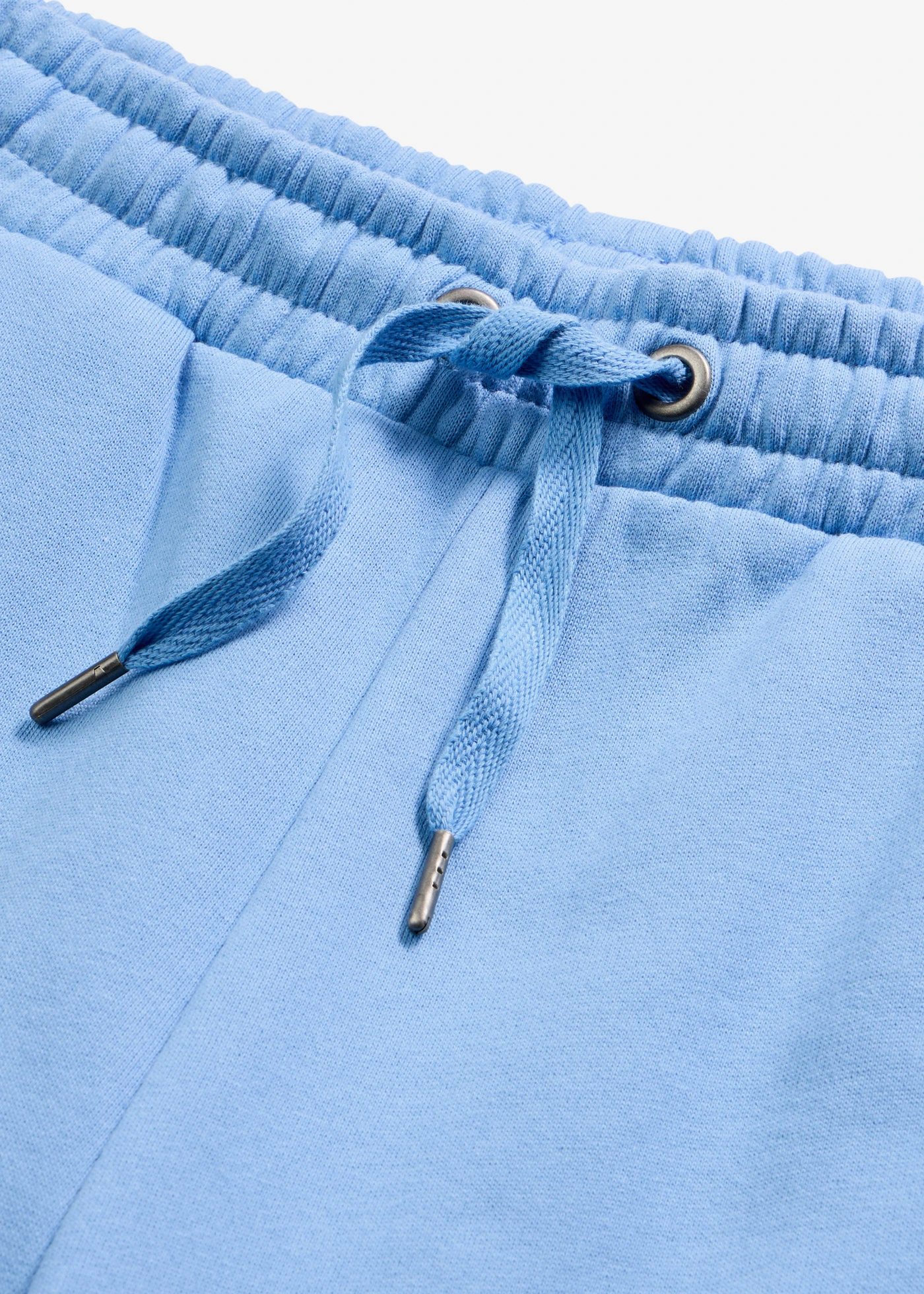 Pantaloni de jogging cu talie înaltă din bumbac organic 100% • albastru mediu • magazin bonprix