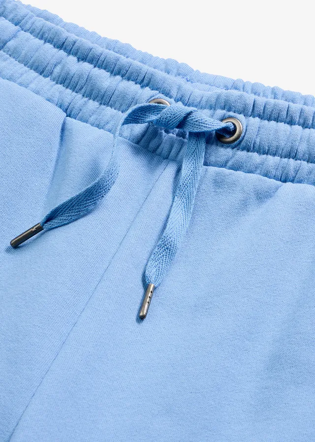 High waist joggingbroek van biologisch katoen • middenblauw • product-page.page-title-suffix