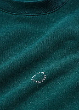 Termiczna bluza oversize, szybkoschnąca • niebieskozielony • sklep bonprix