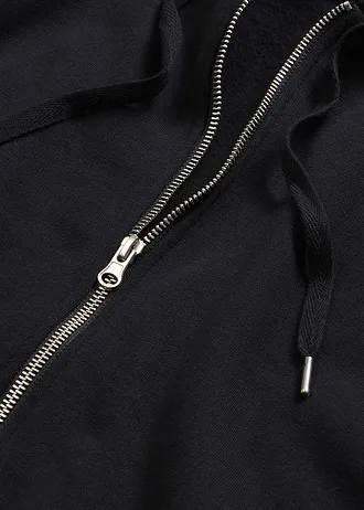 Sweat zippé coton • noir • Boutique bonprix