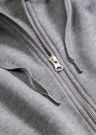 Sweatvest met biologisch katoen • grijs gemêleerd • bonprix online shop