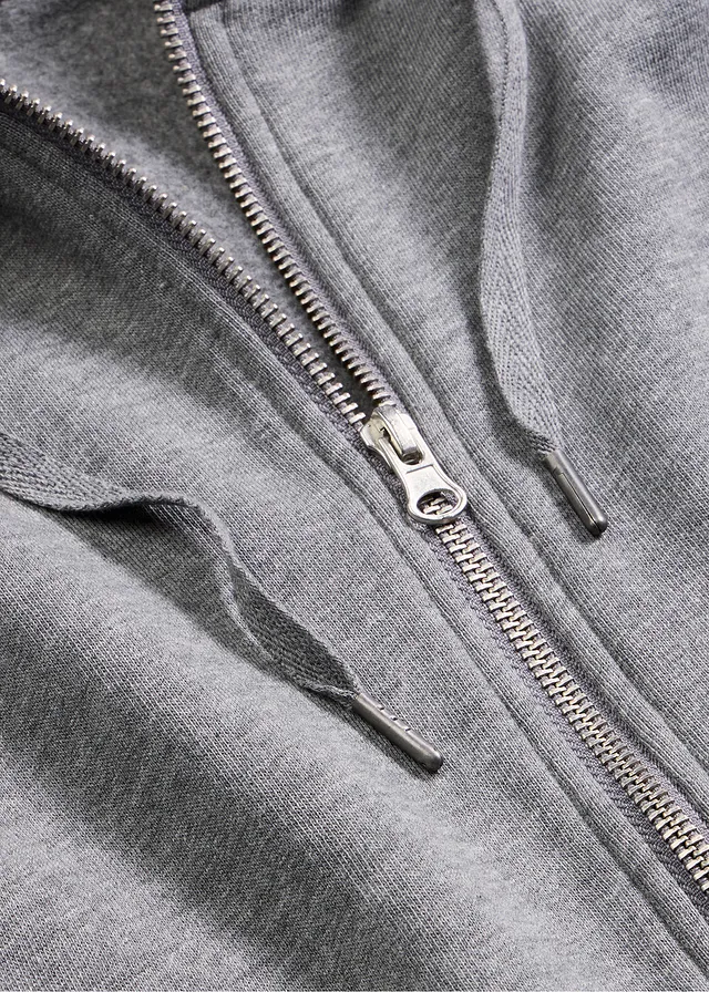 Sweatvest met biologisch katoen • grijs gemêleerd mêlee • product-page.page-title-suffix