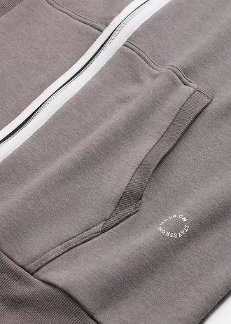 Thermo sweatvest, sneldrogend • granietgrijs • bonprix online shop