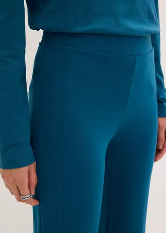Pantaloni din jerse din Punto di Roma • albastru-petrol • magazin bonprix