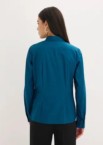 Overhemdblouse, Kleur: blauwpetrol