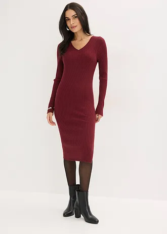 Rochie și vestă (set/2piese) • roșu rubiniu • magazin bonprix