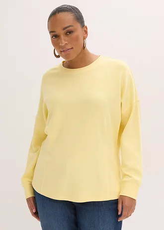 Getailleerde sweater, Kleur: lichtgeel