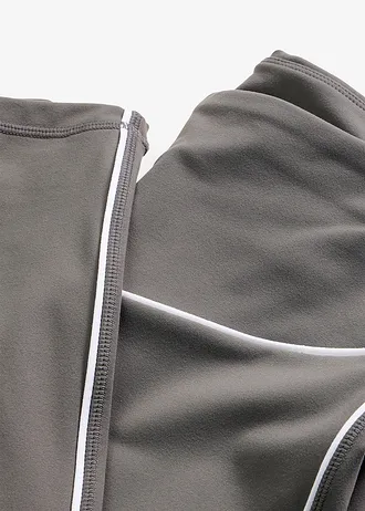 Sport legging stabil, pamut tapintású anyagból • gránitszürke • bonprix áruház