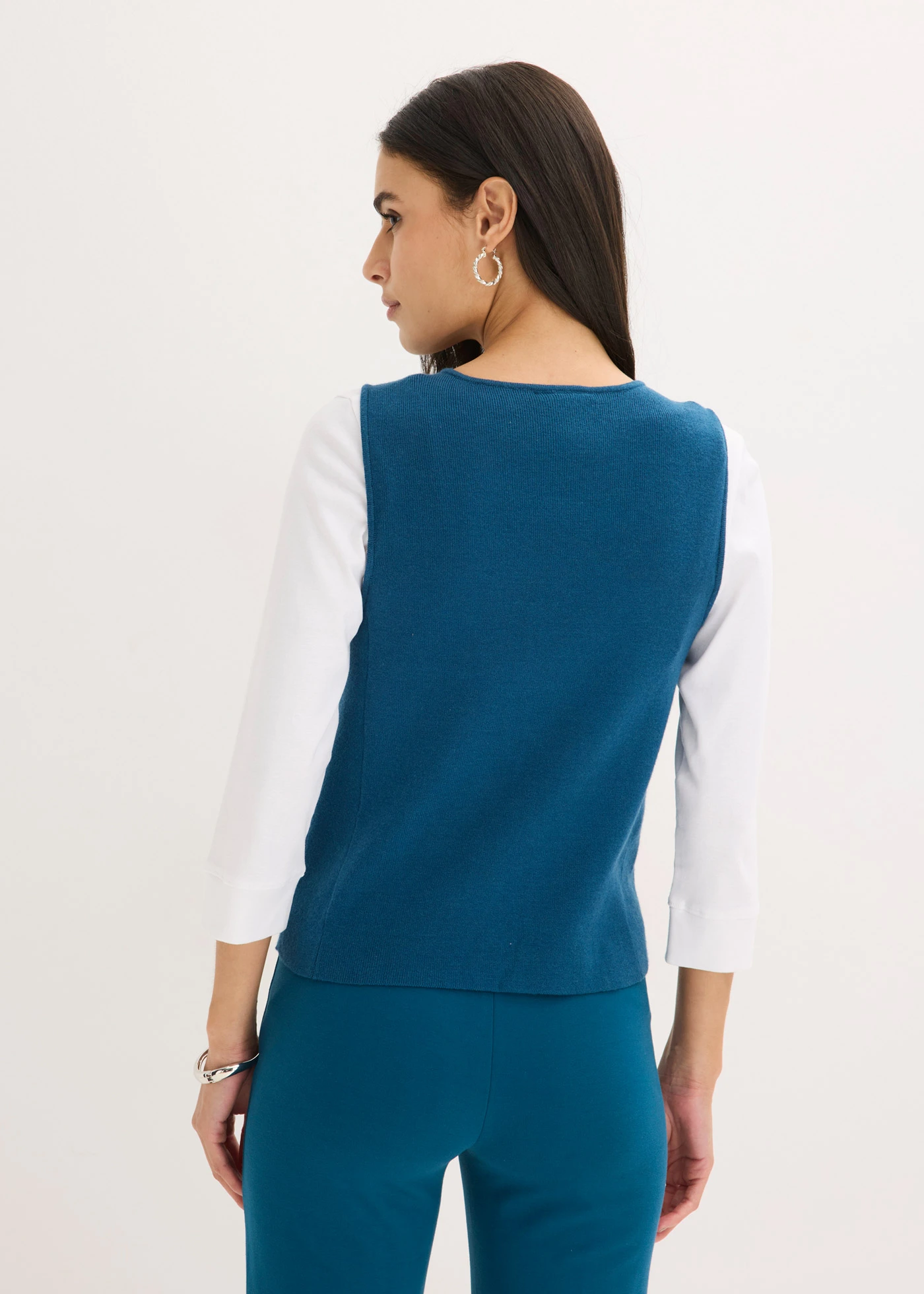 Kamizelka dzianinowa • niebieskozielony • sklep bonprix