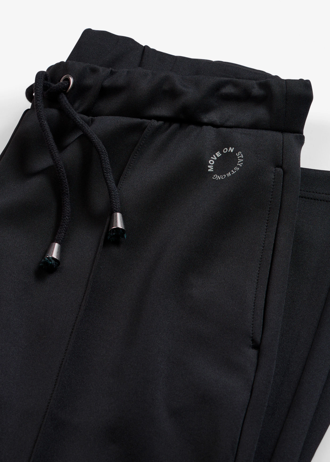 Pantaloni sport cu cusături decorative • negru • magazin bonprix