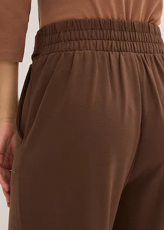 Pantaloni din jerse cu benzi decorative • maro • magazin bonprix