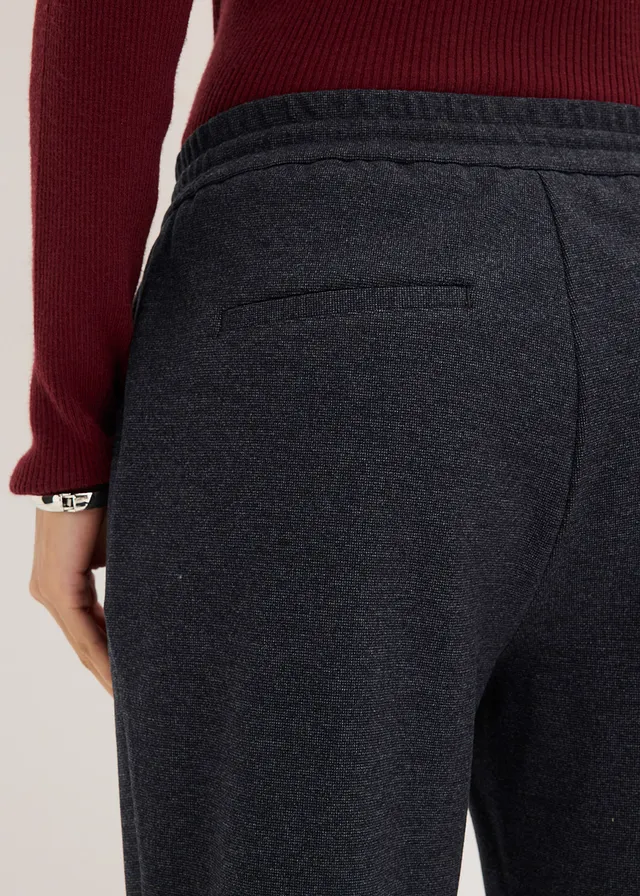 Elegante stretch broek • donkerblauw gemêleerd • product-page.page-title-suffix