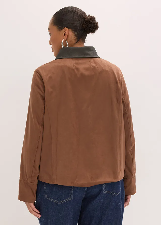 Veste en suédine, Couleur: marron