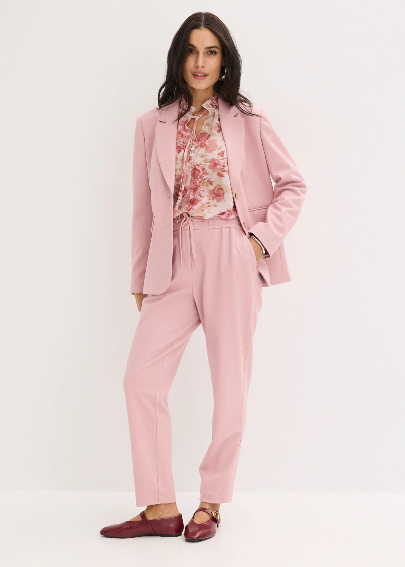 Sacou din material stretch, cu un singur rând de nasturi • violet-orhidee fumuriu melanj • magazin bonprix