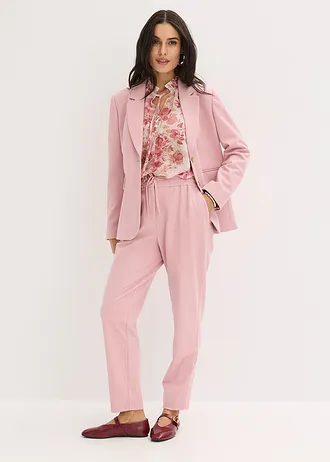 Blazer à boutonnage simple, Couleur: orchidée fumé chiné