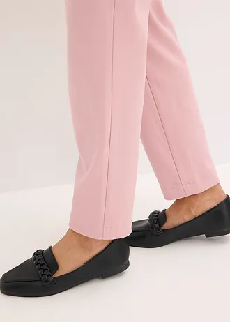 Eleganckie spodnie ze stretchem • dymna orchidea-bladoróżowy-róż malwowy melanż • sklep bonprix