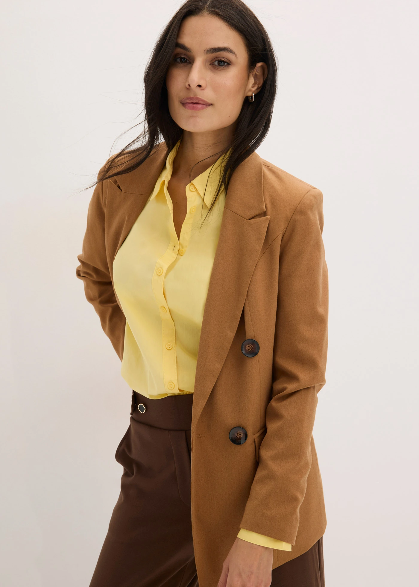 Overhemdblouse • lichtgeel • bonprix online shop