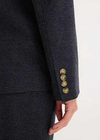 Blazer à boutonnage simple • bleu foncé chiné • Boutique bonprix