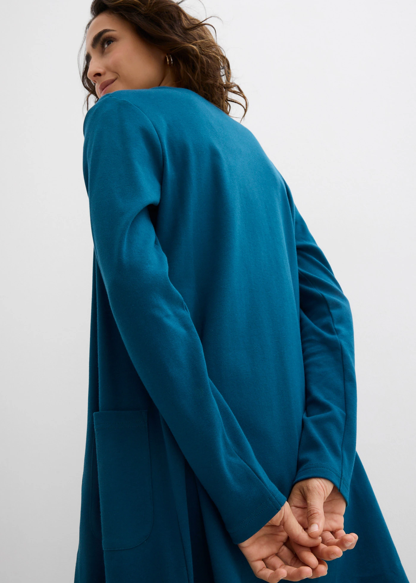 Gilet matière T-shirt • pétrole • Boutique bonprix