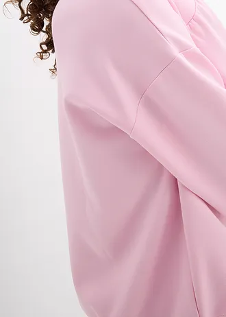 Bluza z miękkiej dzianiny scuba • jasnoróżowy kryształowy • sklep bonprix