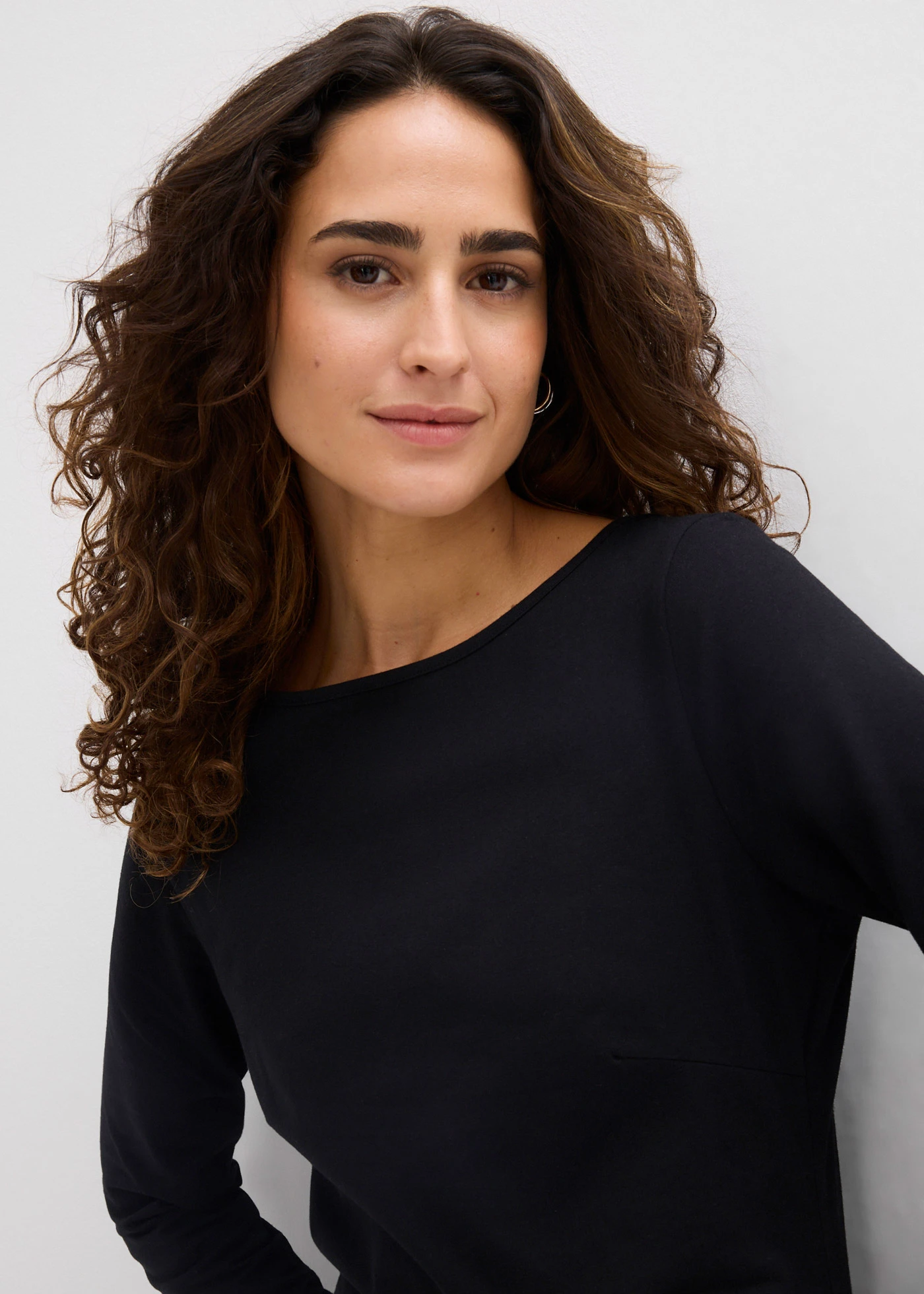 Hosszú ujjú body (2 db-os csomag) • fekete/fehér • bonprix áruház