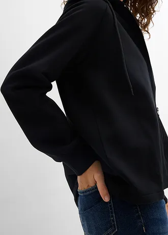 Jachetă casual din bumbac organic 100% • negru • magazin bonprix