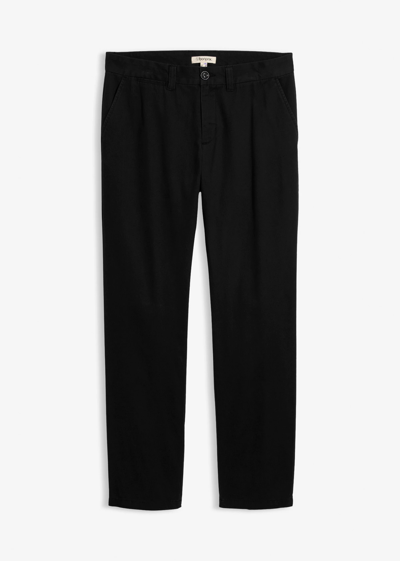 Pantaloni din twill din bumbac 100%, Regular Fit, straight • negru • magazin bonprix