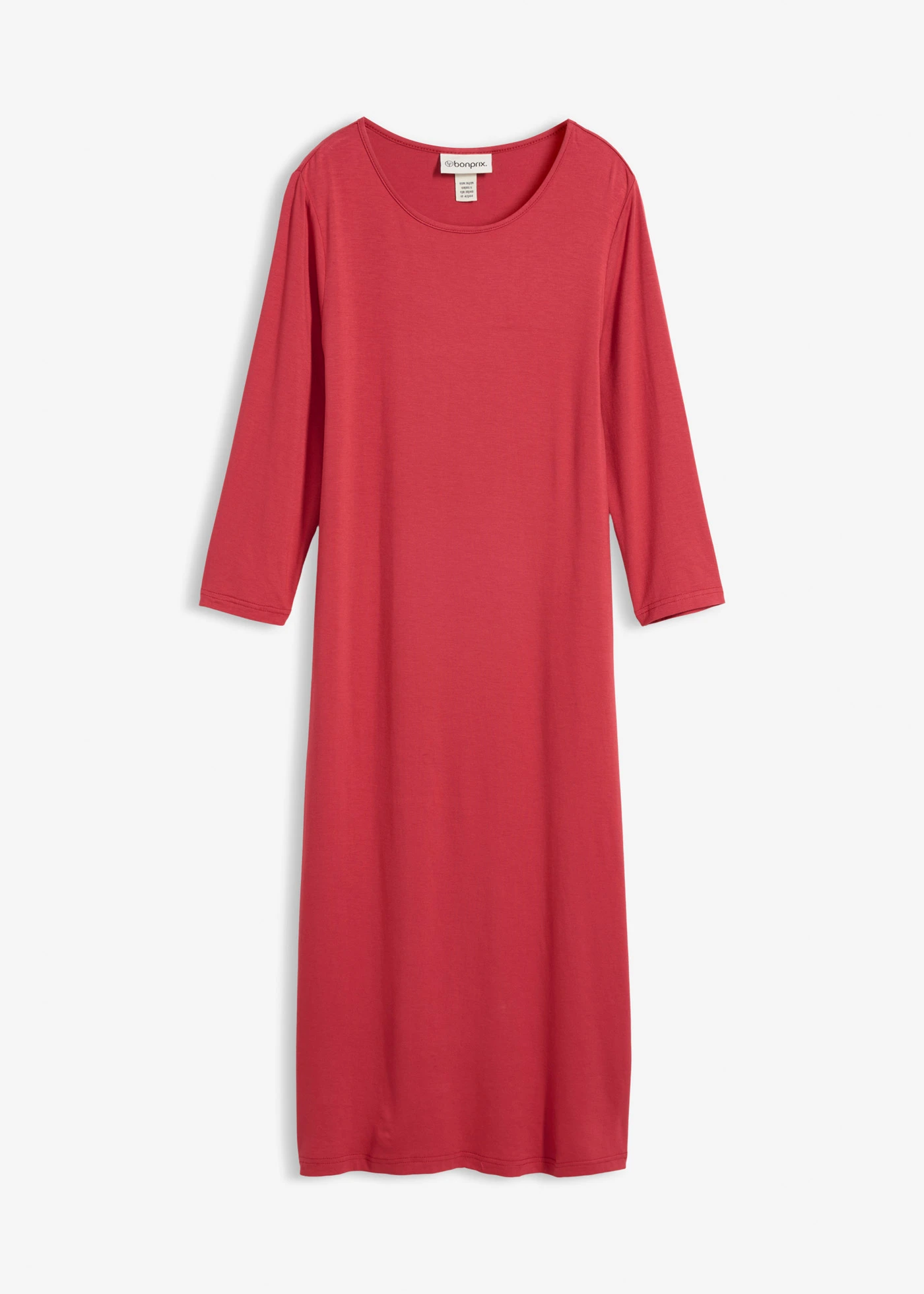 Úpletové šaty z jemné viskózy • třešňově červená • bonprix obchod