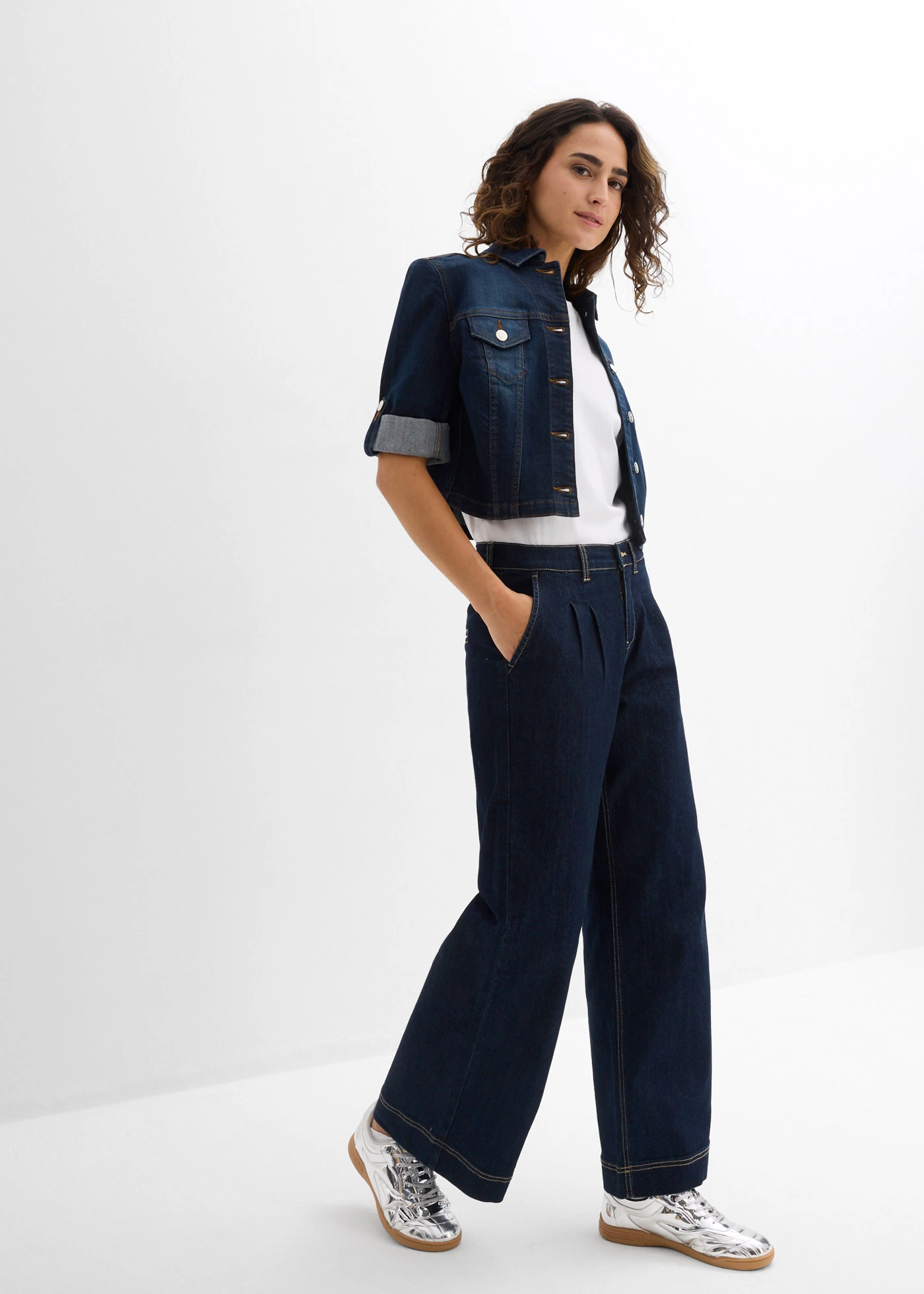 Tricou din bumbac organic 100% (set/2 buc.) • negru/alb • magazin bonprix