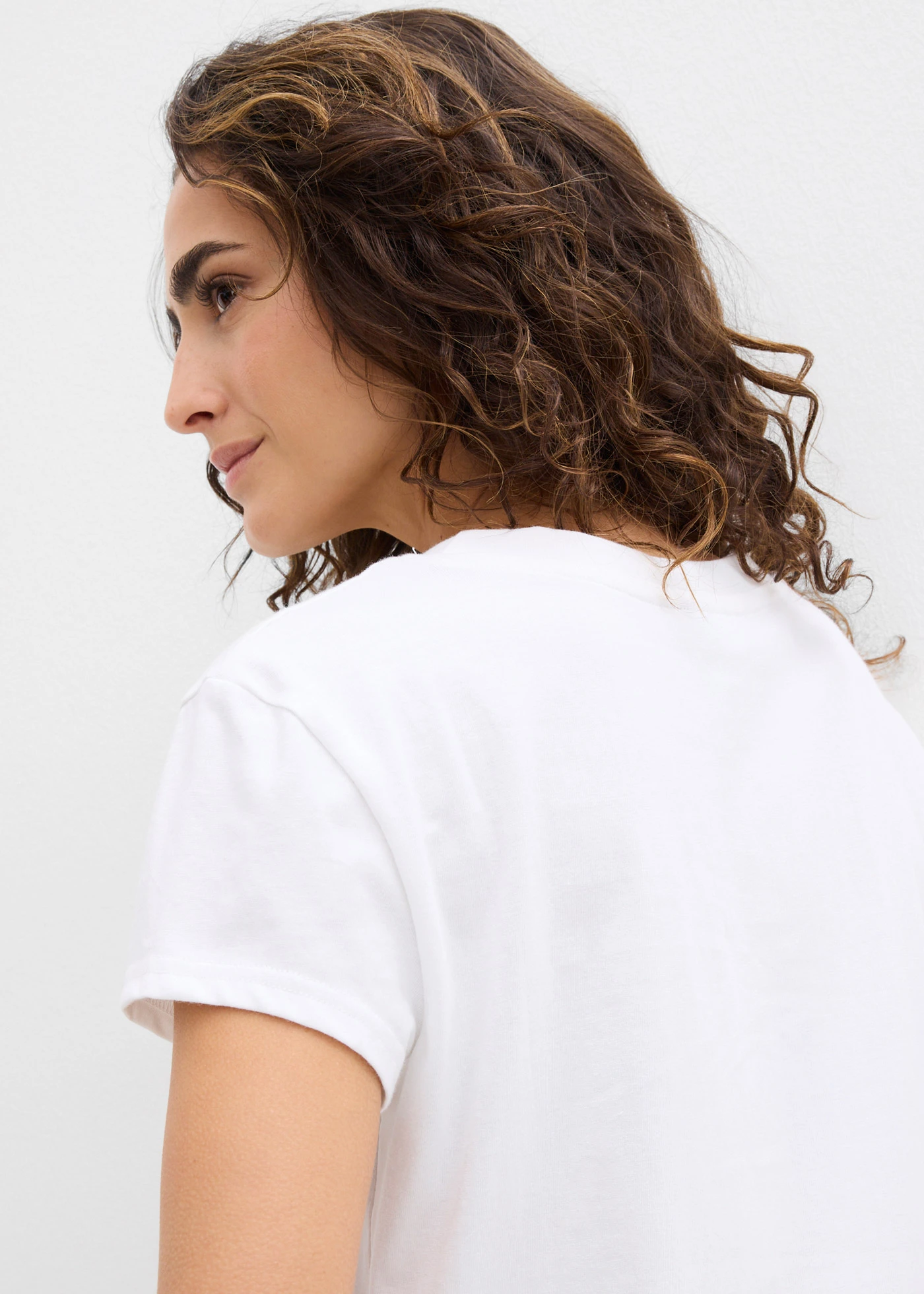 Tricou din bumbac organic 100% (set/2 buc.) • negru/alb • magazin bonprix