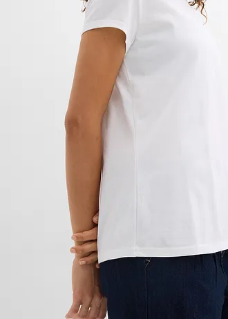 Tricou din bumbac organic 100% (set/2 buc.) • negru/alb • magazin bonprix