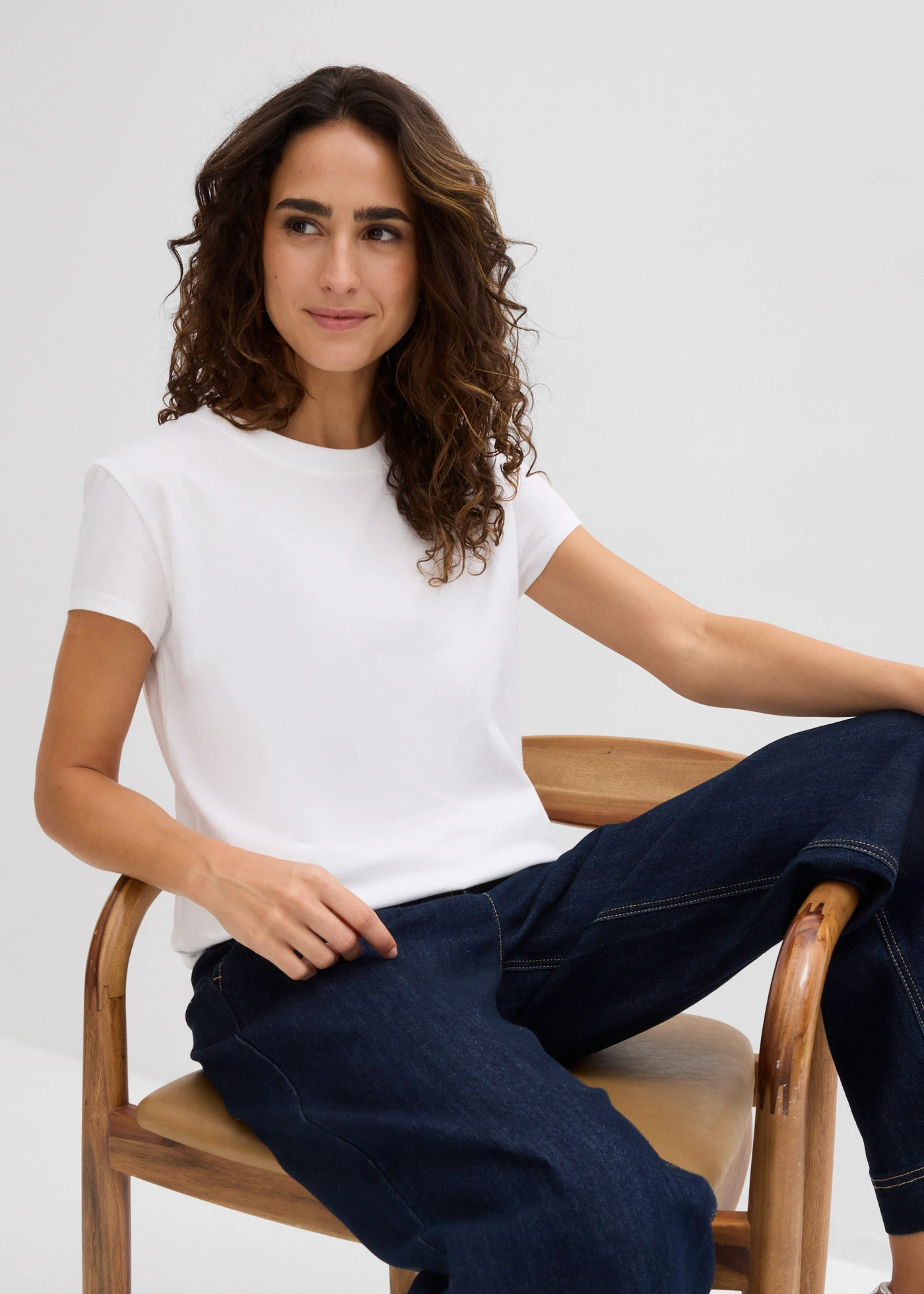 Tricou din bumbac organic 100% (set/2 buc.) • negru/alb • magazin bonprix