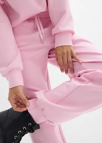 Pantaloni de jogging din material scuba moale • roz cristal • magazin bonprix