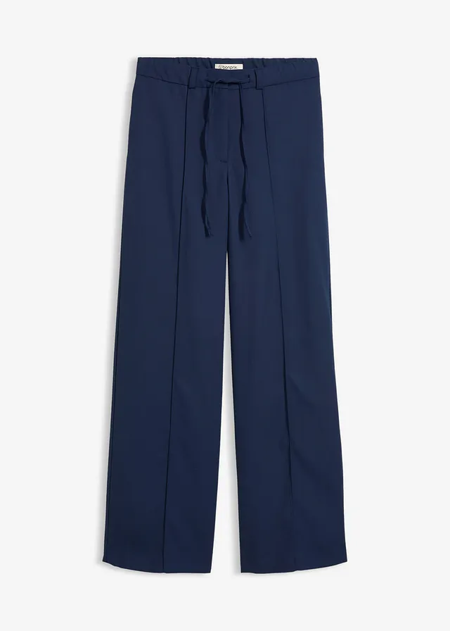 Pantaloni cu croială dreaptă și talie confortabilă • bleumarin • magazin bonprix