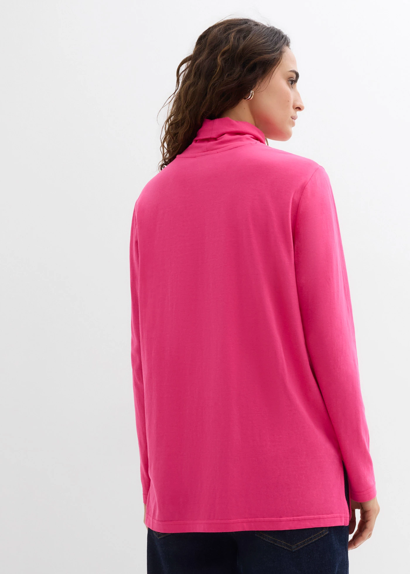 Shirt met col van biologisch katoen • pinklady • bonprix online shop