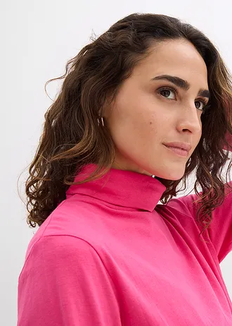 Shirt met col van biologisch katoen • pinklady • bonprix online shop